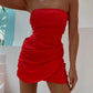 robe rouge court